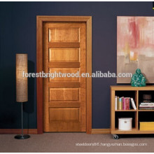 Classic wood door design, assembled 5 panel oak interior doors